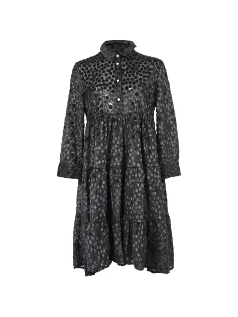 Maje Rolly tiered dress Black NAPPUHKCL500170W