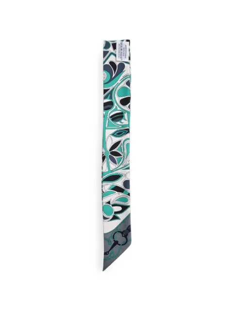 Hermès Pre-Owned Folklore printed scarf White RFCPUHKAC744439W