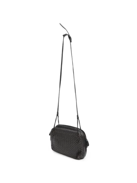 Bottega Veneta Pre-Owned Nodini Intrecciato crossbody bag Black RFCPUHKBA757353W