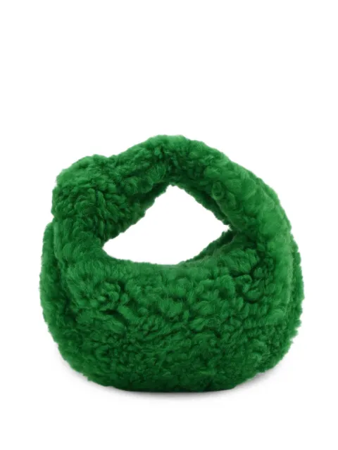 Bottega Veneta Pre-Owned Mini Jodie shearling handbag Green NAPPUHKBA664574W