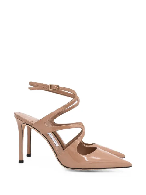Jimmy Choo Pre-Owned 2010s Azia patent leather pumps Neutrals RFCPUHKSH757733W