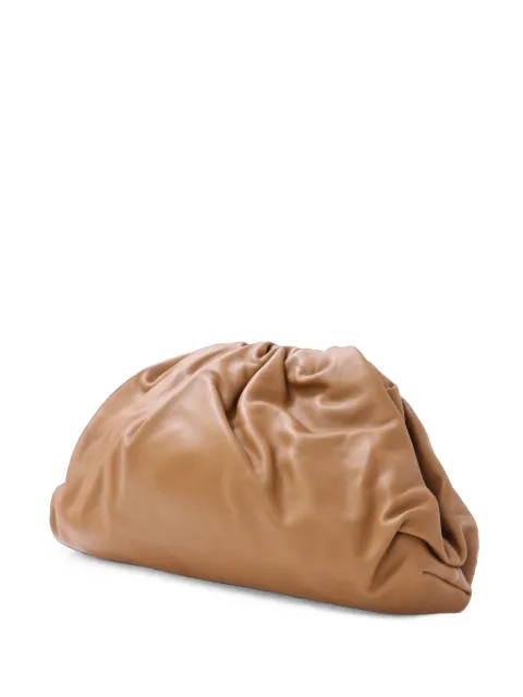 Bottega Veneta Pre-Owned Pouch ruched clutch bag Brown NAPPUHKBA526791W