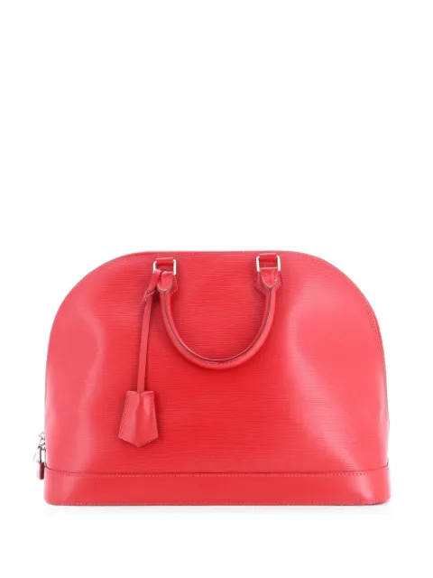 Louis Vuitton Pre-Owned Alma Handbag Epi Leather GM satchel Red QU7FI393PWMU6JEK