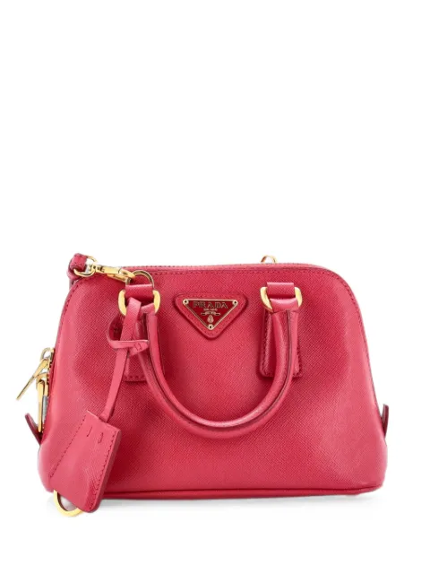 Prada Pre-Owned Promenade Bag Saffiano Leather Mini crossbody bag Pink XAZ3SOHA740BYH4M