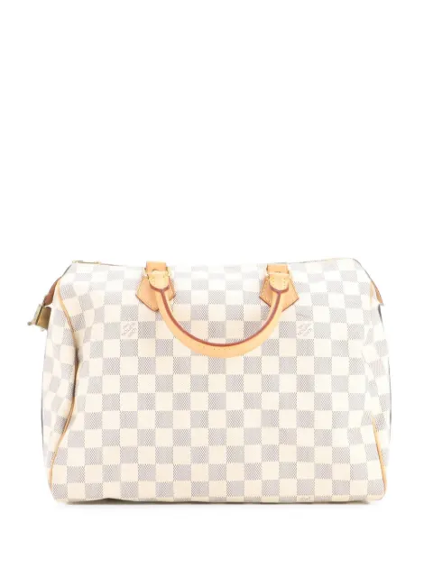 Louis Vuitton Pre-Owned Speedy Handbag Damier 35 satchel White GQWGVV24W6F3XJPC