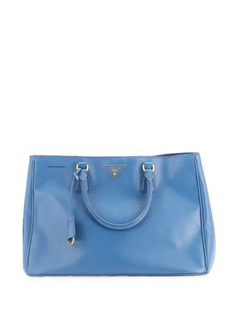 Prada Pre-Owned Lux Open Saffiano Leather Large tote bag Blue HA8HJYMGSGMSPW4S
