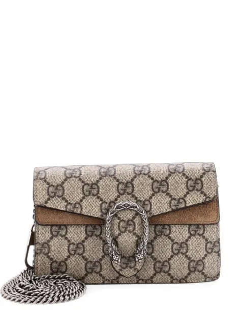 Gucci Pre-Owned Dionysus Bag GG Coated Canvas Super Mini crossbody bag Brown 3VWAW0G5X5GL887W