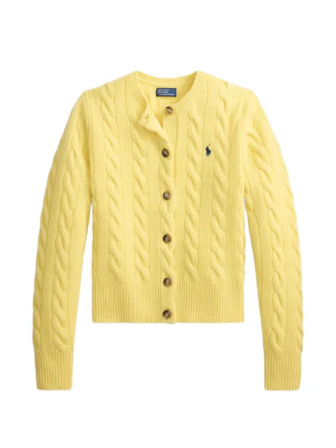 Polo Ralph Lauren cable-knit wool-cashmere cardigan Yellow 211972104504