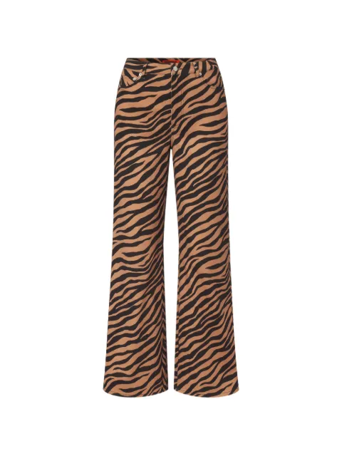 Simon Miller Rumie tiger-print jeans Brown W52953282