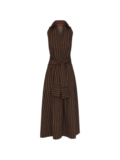 Simon Miller Inna striped poplin maxi dress Brown W46223170
