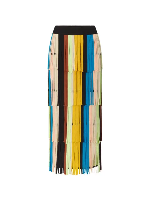 Simon Miller Za Za knit fringe maxi skirt Yellow W21296051