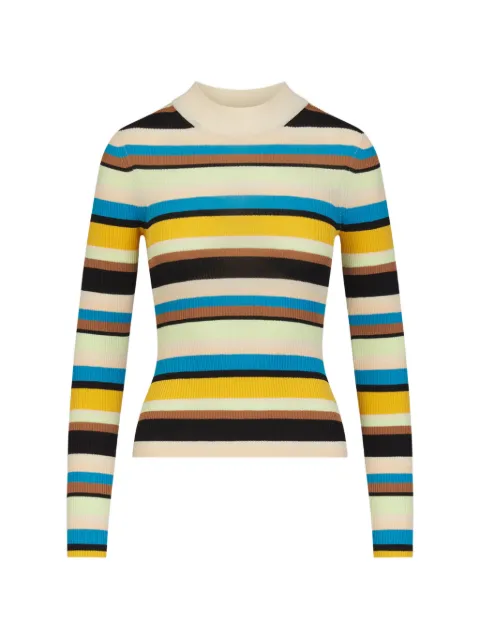 Simon Miller Mika striped long-sleeve top Yellow W35306079