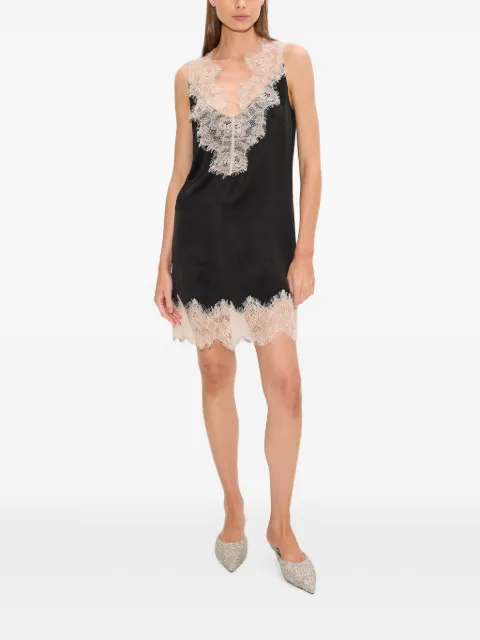 Simon Miller Bea lace-trimmed mini dress Black W47323277