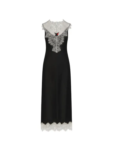 Simon Miller Bea lace-trimmed midi dress Black W47253277