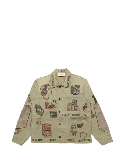 Samuel Zelig Duffle chore jacket Green DFLFW2612HBOLIVE