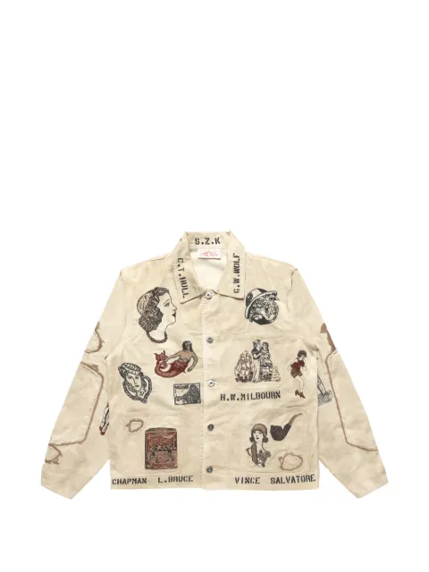 Samuel Zelig Duffle chore jacket Neutrals DFLFW2612HB