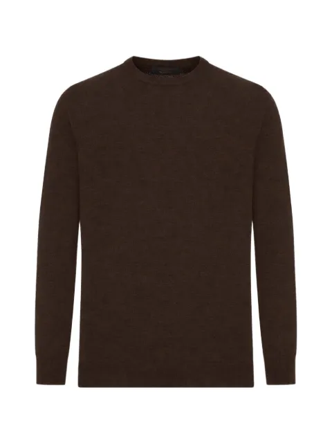Zanone fine-knit wool sweater Brown 810234Z0290