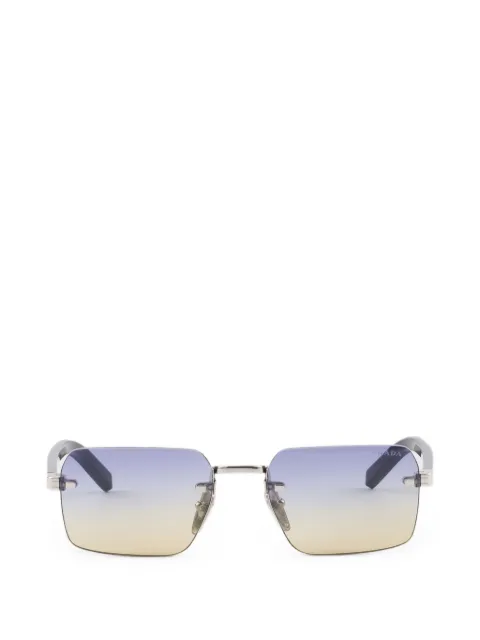 Prada Eyewear sunglasses with the iconic metal plaque Silver SPRD55C055E1BC