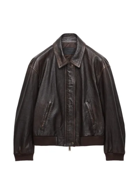 Prada nappa leather jacket Brown 58A303SOOO16IL