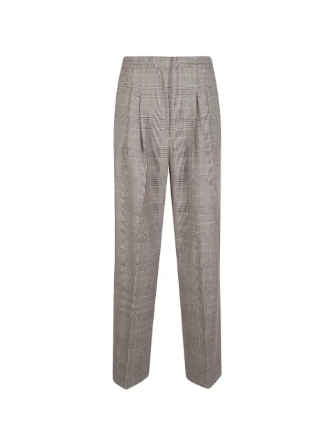 PT Torino Prince of Wales check pleated trousers Grey CDVSGCZ00STDRG29