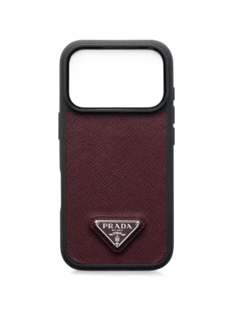 Prada Saffiano leather case for iPhone 17 Pro Red 2ZH221QHH