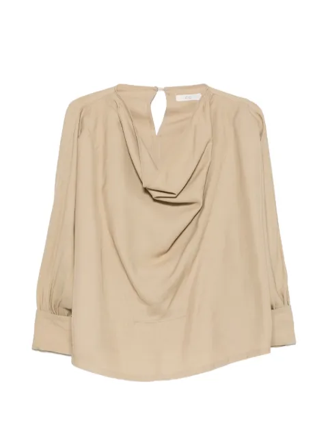 Co draped long-sleeve top Neutrals 1060BVSAPF26264