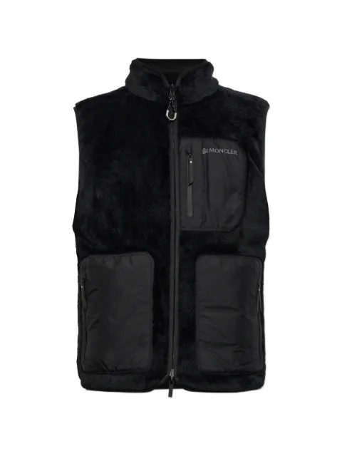Moncler reversible fleece-texture gilet Black L20918G00007899ML