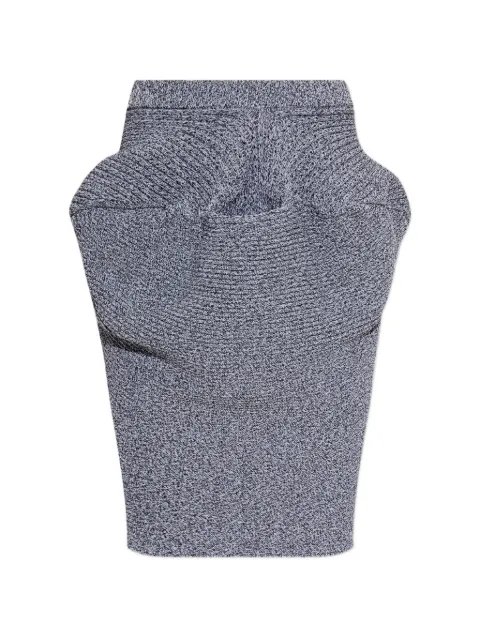 Issey Miyake Found Stone pocket midi skirt Grey IM68KG290