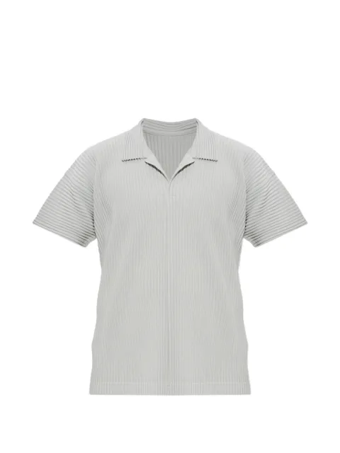 Homme Plissé Issey Miyake pleated polo shirt Grey HP68JM5300