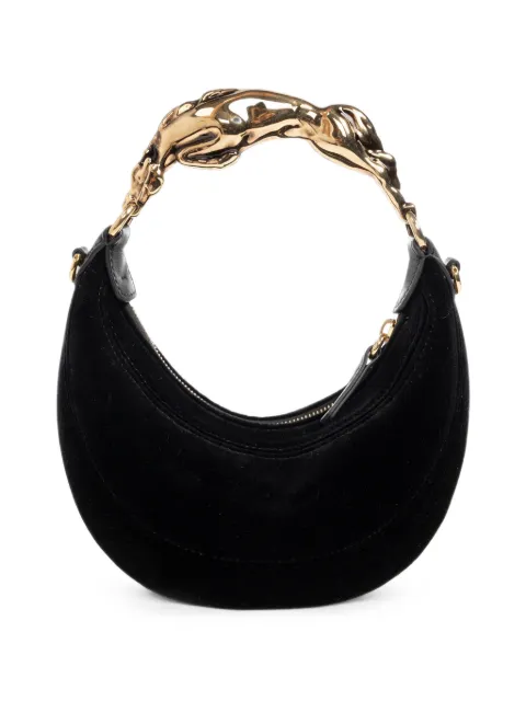 Chloé small Horse velvet tote bag Black CH26WS672T30