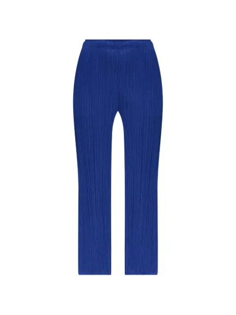 Pleats Please Issey Miyake Monthly pleated trousers Blue PP68JF1167203