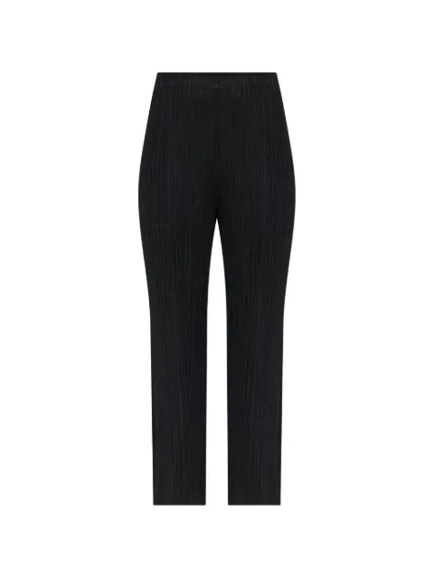 Pleats Please Issey Miyake Monthly Colors: July pleated trousers Black PP68JF116