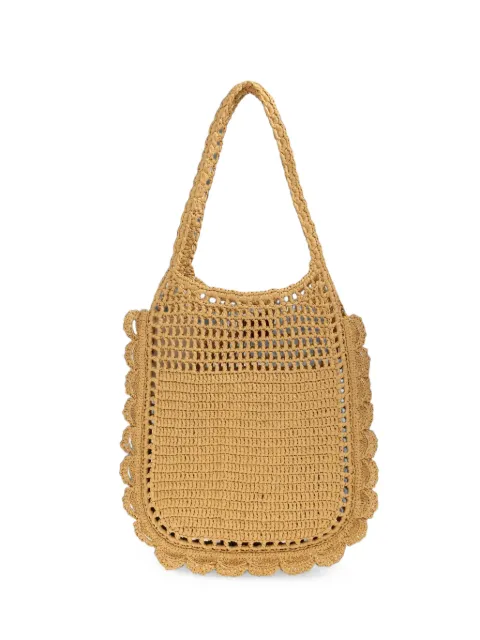 Ulla Johnson Marina ruffled raffia shoulder bag Neutrals PF2611980