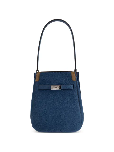 Tory Burch Lee Radziwill nubuck bucket bag Blue 183345