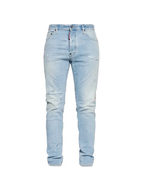 DSQUARED2 super bleached stretch skater jeans Blue S74LB1965S30664