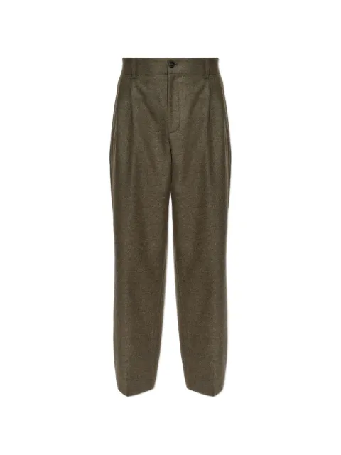 Golden Goose pleated wool trousers Green GMP01508P001157