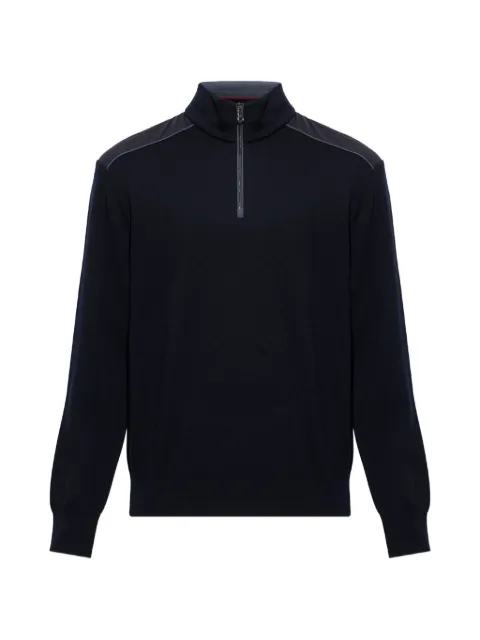 Paul & Shark quarter-zip stand-up collar sweater Blue 163111530