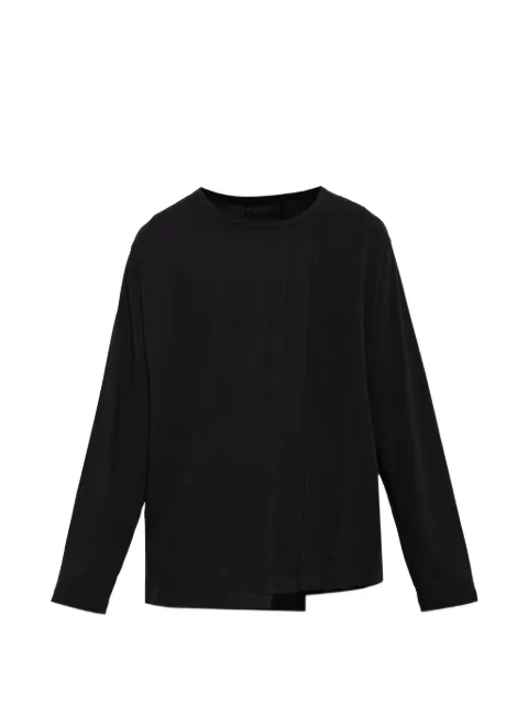 Yohji Yamamoto seam-detail long-sleeve T-shirt Black HWT540730