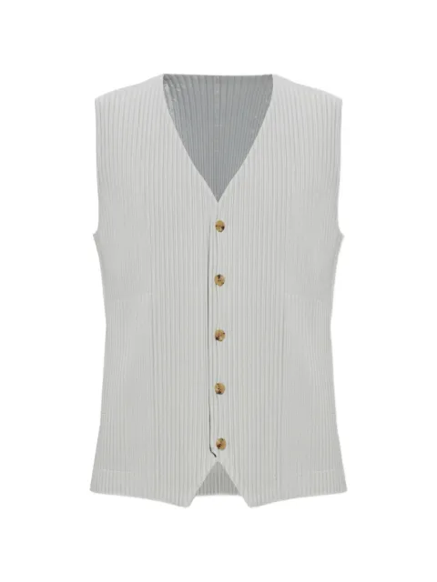Homme Plissé Issey Miyake pleated vest Grey HP68JE5110