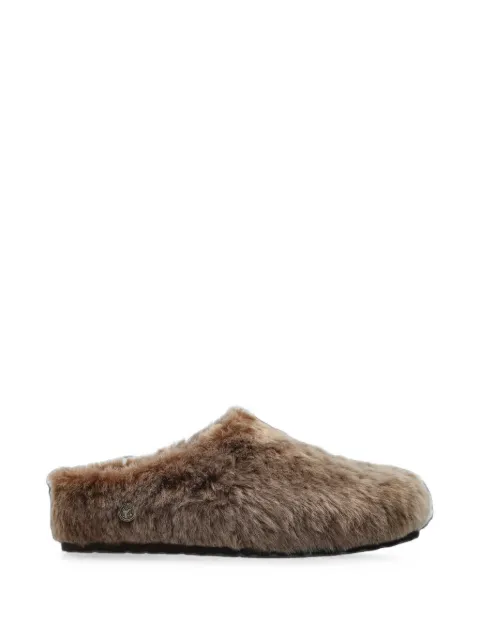 Birkenstock Amsterdam Wrapped shearling mules Brown 10325470
