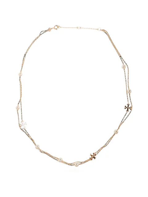 Tory Burch Moondance layered pearl necklace Gold 1844370