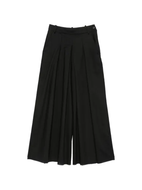 Masnada pleated palazzo pants Black 8134