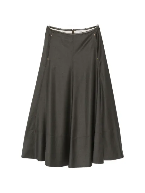Agnona high-waisted A-line skirt Green TG1206XU1142