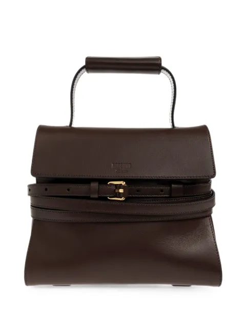 Moschino Tie Me leather tote bag Brown MC4020PP1POA0