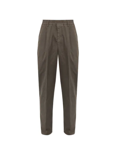 Eleventy pleated straight-leg trousers Grey N75PANN15TET0N006