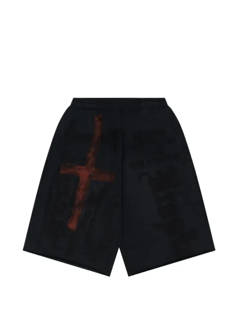 Travis Scott Utopia Tour graphic-print shorts Black TSUC104