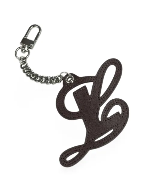 LUAR logo-plaque charm Brown KEYCHNESPRESSO2