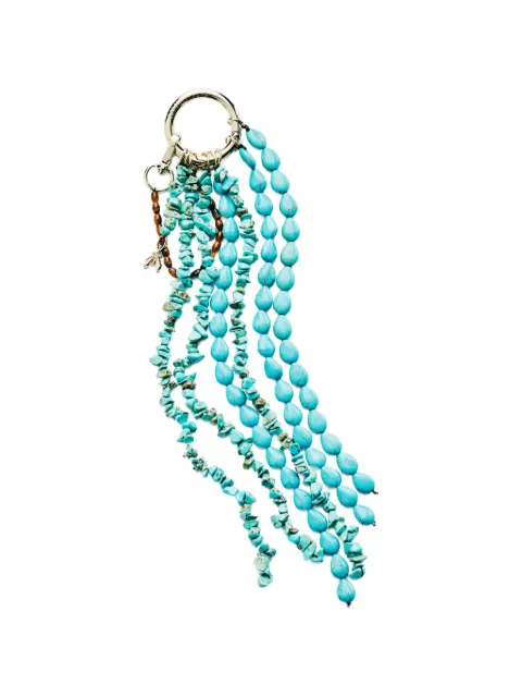 Patrizia Pepe Fly beaded keyring Blue 2J2634V057