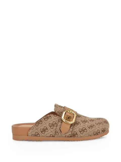 GUESS USA Galavanta monogram-pattern mules Neutrals GWGALAVANTA