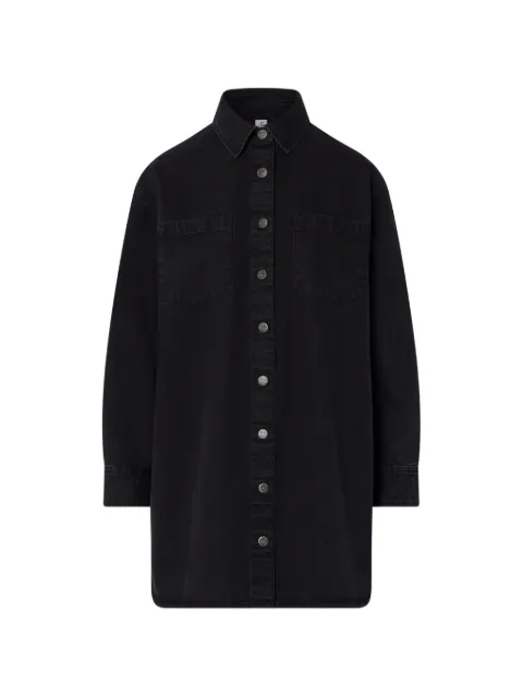 LIU JO short denim dress with embroidery Black UF6192D0372